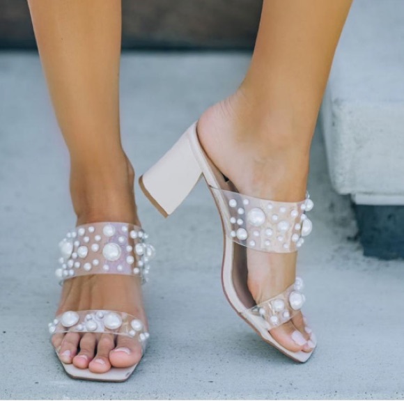 Vici Graciela Pearl Embellished Heeled Sandal size 8.5 - Picture 4 of 4